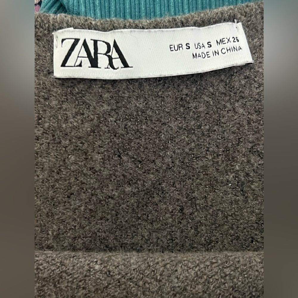 ZARA One Shoulder Crop Top - S - Picture 3 of 4
